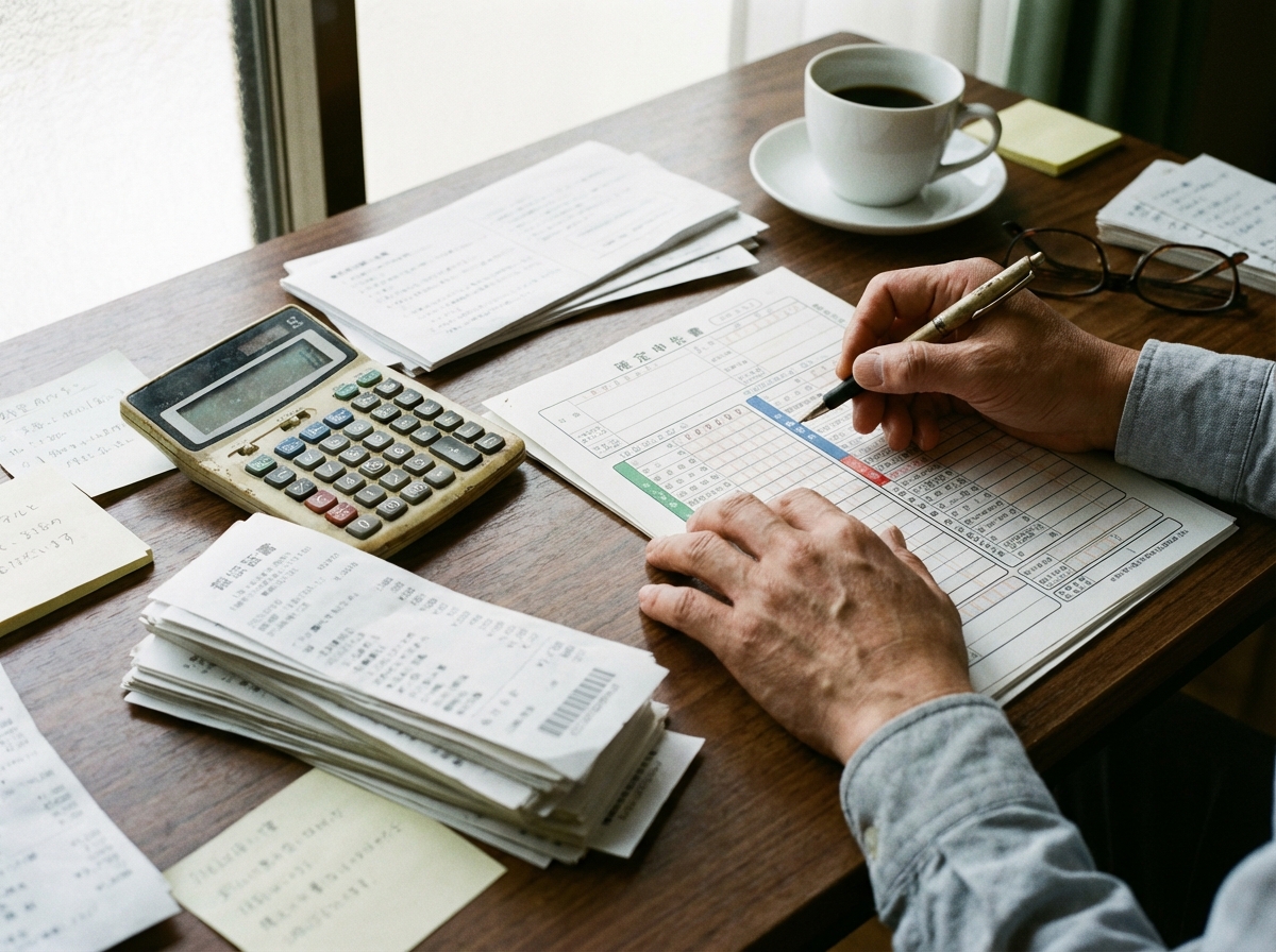 自営業者の休業損害計算に必要な確定申告書と領収書